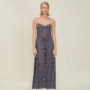 NWT DEVON WINDSOR Maria Maxi Dress \ Convertible Top in Dot- S